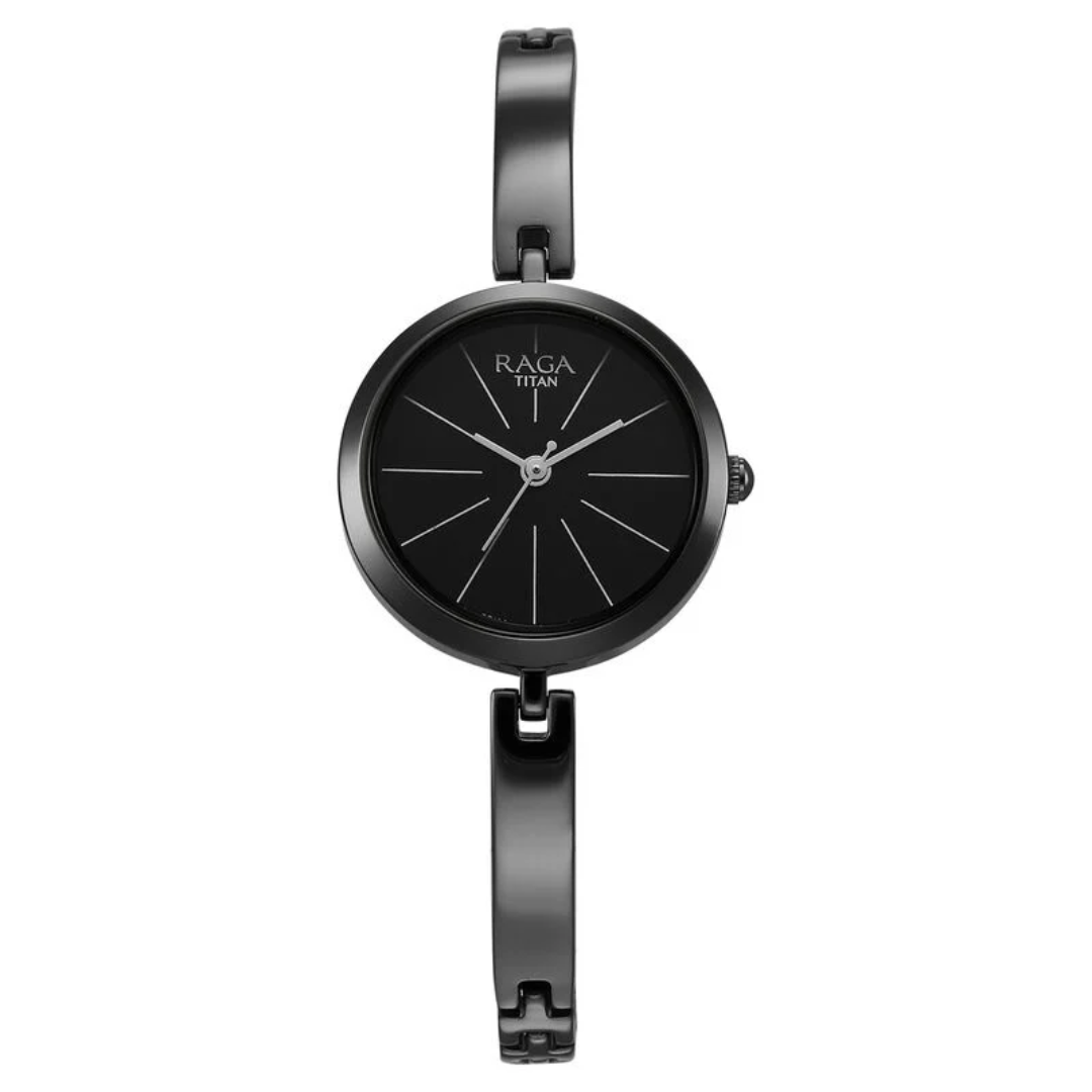 Titan ladies watches deals black strap