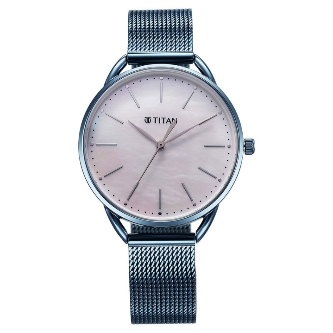 Titan mother of hot sale pearl dial analog watch