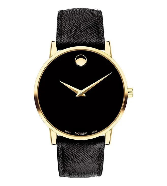 MOVADO Museum Classic 607195 Black Dial Watch for Men Krishna Watch