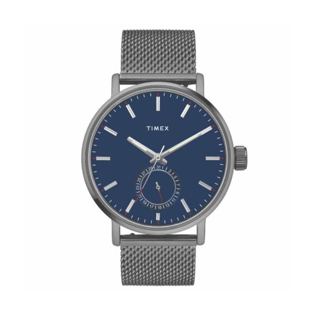 Timex blue dial men's on sale watch