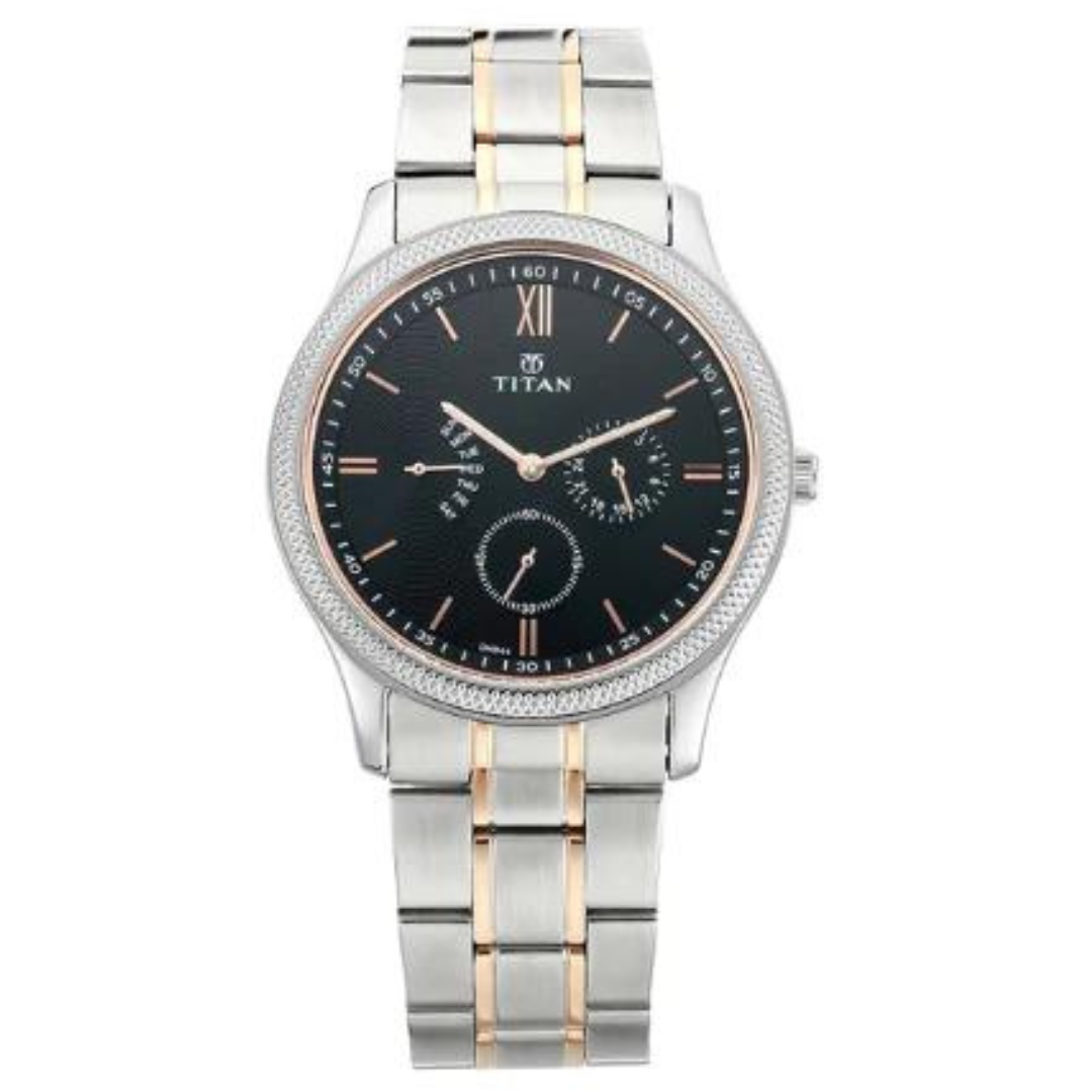 Titan steel watch discount price