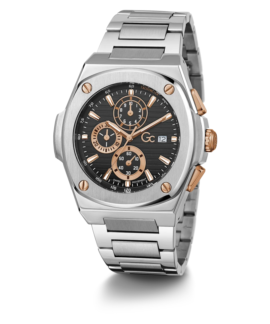 GC COUSSIN SHAPE CHRONO METAL Y99001G2MF Krishna Watch