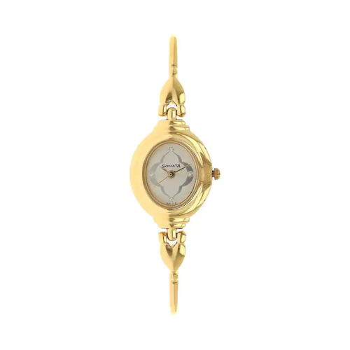 Sonata silver chain watches for ladies hot sale