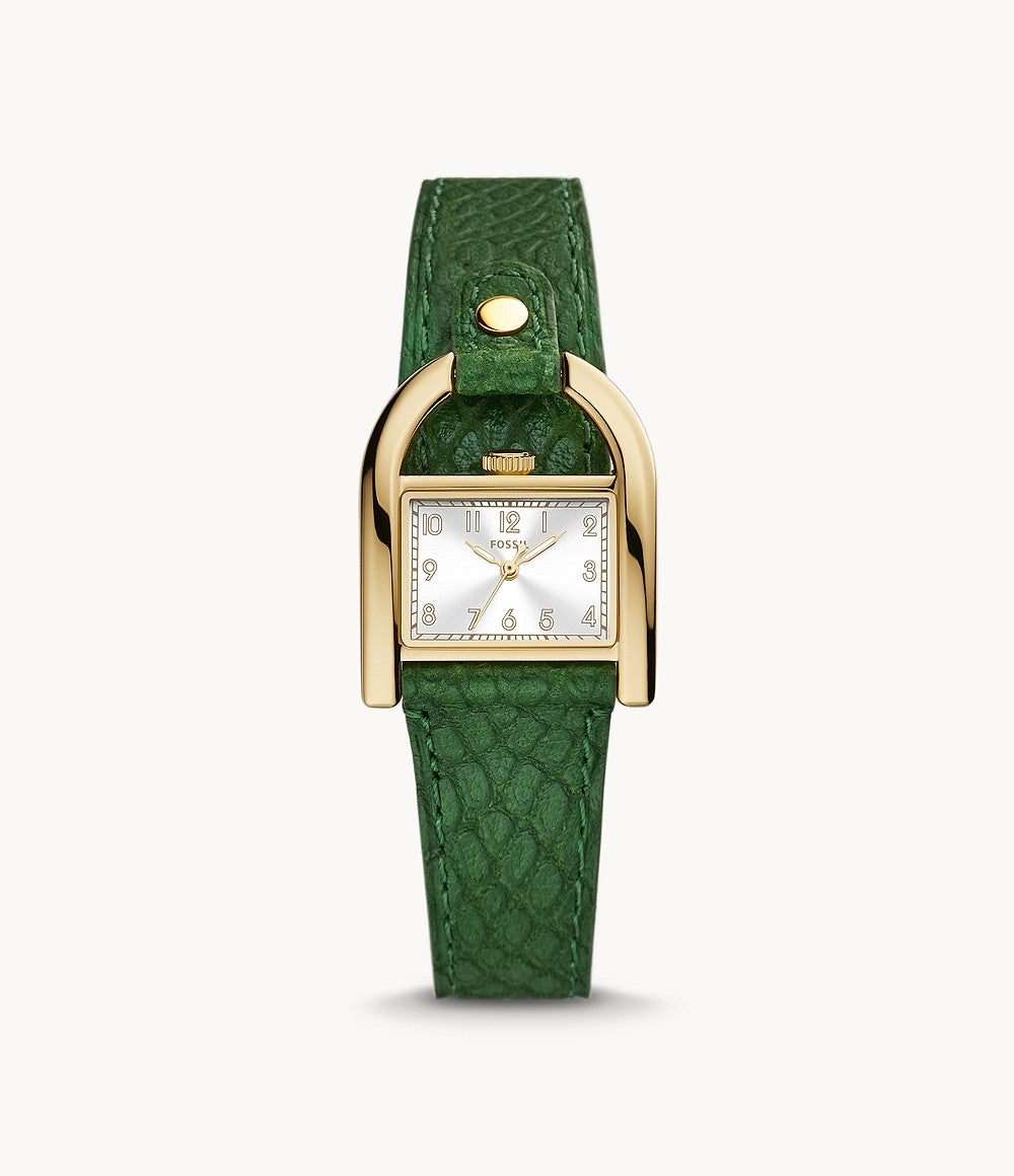 Harwell Three-Hand Green Eco Leather Watch ES5267