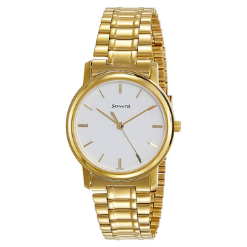 Sonata gold watch online price