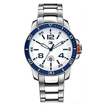 Tommy hilfiger analog online white dial men's watch