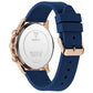 GUESS Mens Blue Rose Gold Tone Analog Watch GW0913G1