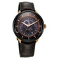 Titan Stellar Quartz Analog Sun Moon Phase Brown Dial Leather Strap Watch For Men 10028kl02