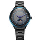 Titan Stellar Quartz Analog Sun Moon Phase Grey Dial Stainless Steel Strap Watch For Men 10028km01