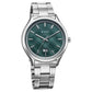 Titan Palette Of Time Quartz Analog with Date Green Dial Stainless Steel Strap Watch For Men 10033sm03