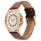 Titan Karishma Quartz Analog with Date Silver Dial Leather Strap Watch For Men 10038wl01