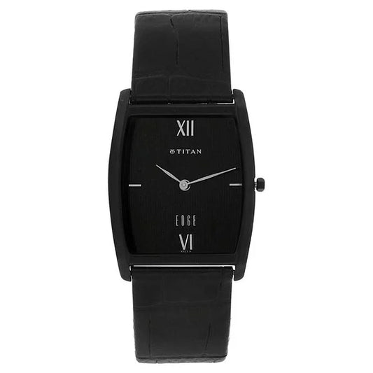 Titan Quartz Analog Black Dial Leather Strap Watch for Men ns1044nl01 / 1044nl01