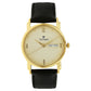 Titan Karishma Champagne Dial Analog with Day and Date Leather Strap watch for Men NM1445YL05 / 1445YL05