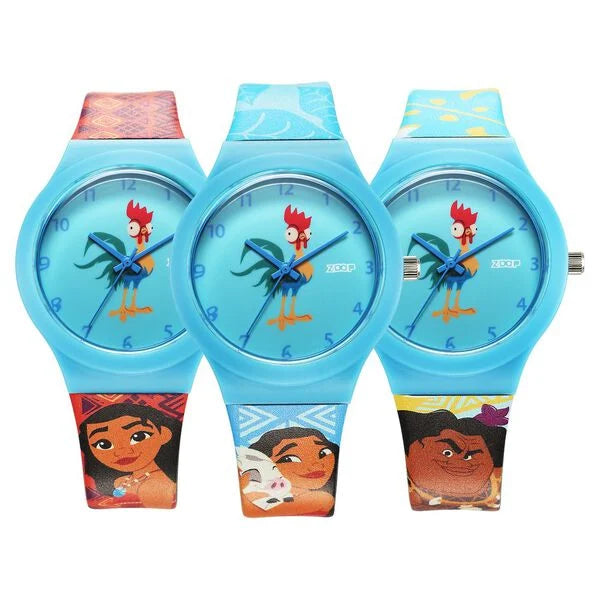 Zoop By Titan Disney Interchangeable Quartz Analog Blue Dial Plastic Strap Watch For Kids 16018pp06