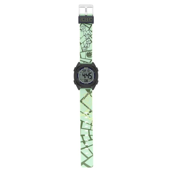 Zoop Marvel Digital Dial Polyurethane Strap with Hulk Character Watch for Kids ns16025pp03