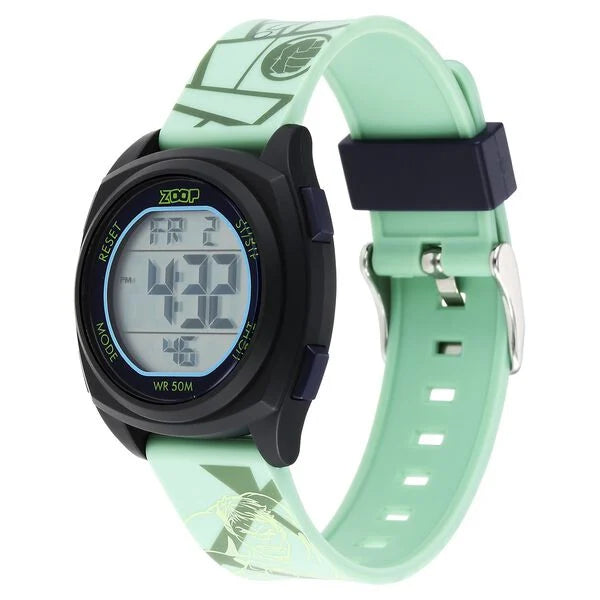 Zoop Marvel Digital Dial Polyurethane Strap with Hulk Character Watch for Kids ns16025pp03