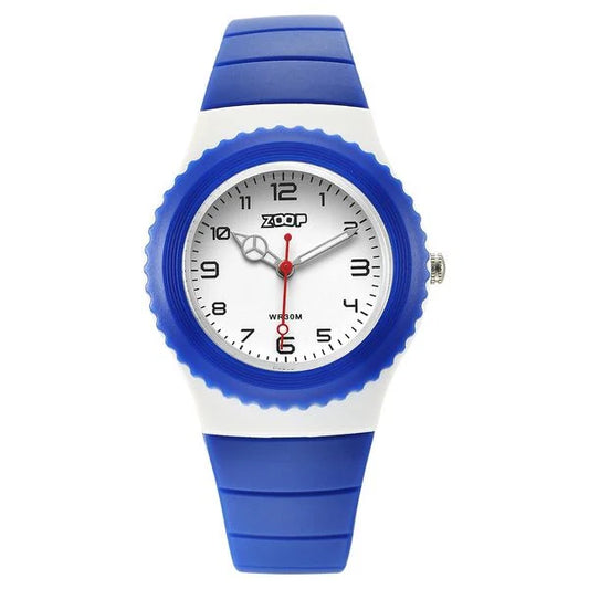 Zoop By Titan Sport Quartz Analog White Dial Polyurethane Strap Kids Watch 16031pp03w