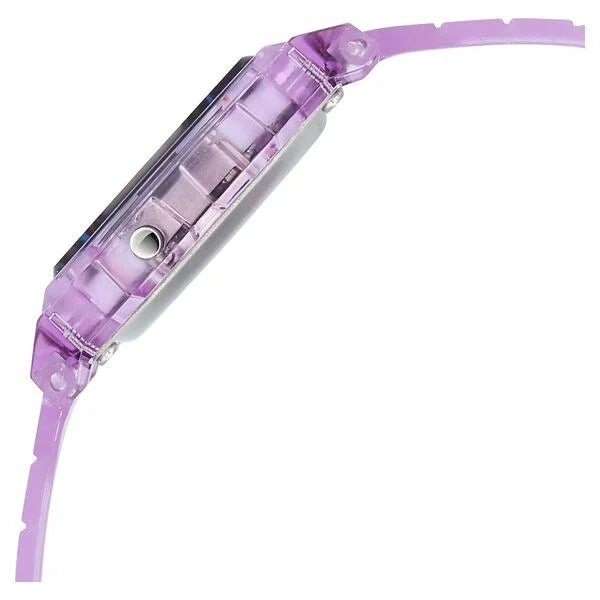 Zoop By Titan Clear Series Digital Dial Purple Plastic Strap Watch For Kids 16049pp05