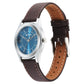 Titan Karishma Zing Quartz Analog Blue Dial Leather Strap Watch for Men 1648SL01