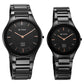 Titan Edge Pair Black Dial Analog Ceramic Strap watch for Couple - NS16962653NC01P