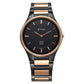 Titan Edge Ceramic Quartz in Midnight Gold with Diamonds and Black Dial Watch for Men  1696KC02