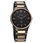 Titan Edge Ceramic Quartz in Midnight Gold with Diamonds and Black Dial Watch for Men  1696KC02