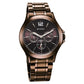 Titan Neo Splash Quartz Multifunction Brown Dial Stainless Steel Strap Watch for Men 1698QM02