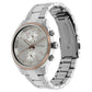 Titan Workwear Quartz Multifunction Silver Dial Stainless Steel Strap Watch for Men ns1733km02 / 1733km02