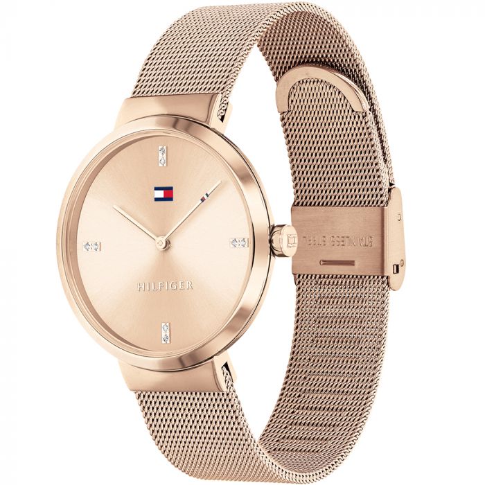 Tommy hilfiger watches store women's rose gold