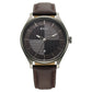 Titan Neo Economy Quartz Analog with Date Grey Dial Brown Leather Strap Watch For Men 1802ql03