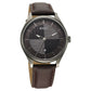 Titan Neo Economy Quartz Analog with Date Grey Dial Brown Leather Strap Watch For Men 1802ql03