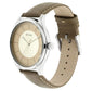 Titan Workwear Watch with Olive Grey Dial & Leather Strap NN1802SL09 (DK232)