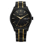 Titan Regalia Opulent Quartz Analog with Day and Date Black Dial Two Toned Stainless Steel Strap Watch for Men 1805KM10