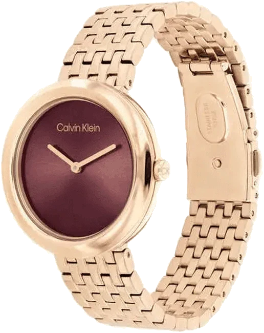 CALVIN KLEIN Twisted Bezel Analogue Watch For Women - 25100067