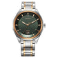 Titan Regalia Opulent Quartz Analog with Date Green Dial With Two Toned Stainless Steel Strap Watch For Men 1829km06