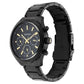 Titan Quartz Multifunction Black Dial Stainless Steel Strap Watch for Men NS1829NM02 / 1829NM02