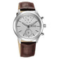 Titan Sapphire Multifunction Quartz Analog with Day and Date White Dial Leather Strap Watch for Men 1874SL03