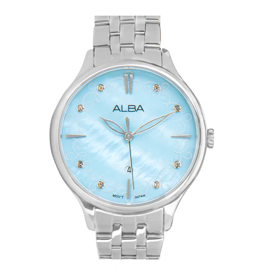 Light Blue MOP Patterned Dial-AH7CR9X1