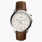 Neutra Chronograph Brown Leather Watch FS5380I