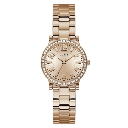 Guess Women's Watch Rose Gold Tone Case Quartz GW0686L3