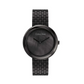 Twisted Bezel Quartz Black Round Dial Women's Watch - 25200323