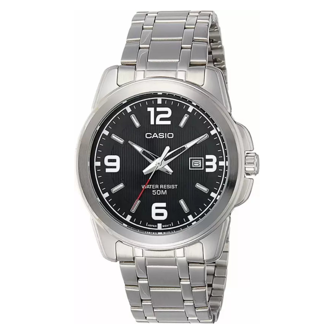 Silver Analog - Men's Watch ENTICER A550 MTP-1314D-1AVDF