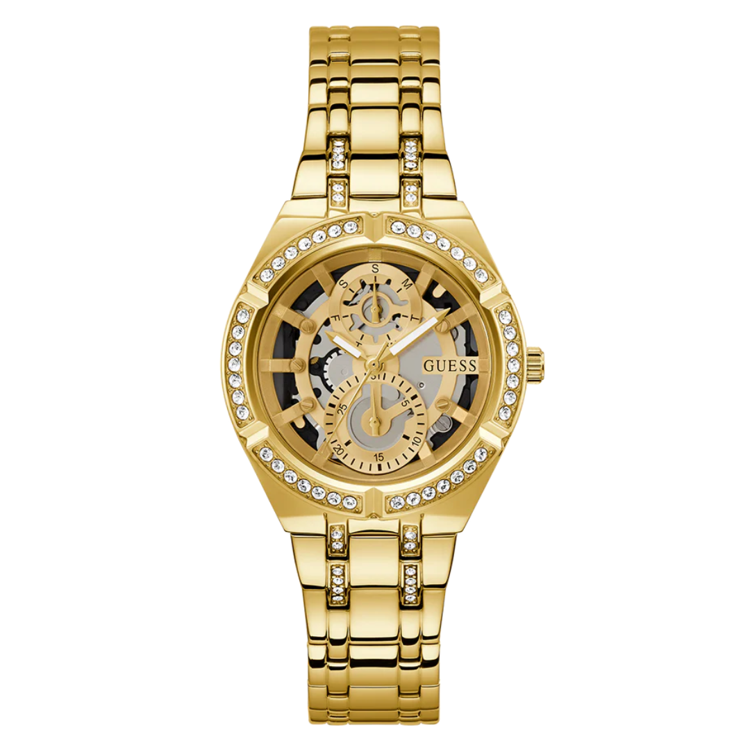 Guess Ladies Gold Tone Multi-function Watch GW0604L2