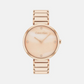 Minimalistic T-Bar Female Rose Gold Analog Stainless Steel Watch 25200429