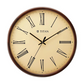 Classic Brown Colour Wooden Wall Clock with Roman Numerals and Silent Sweep - 40 cm x 40 cm (Large)  W0065WA01