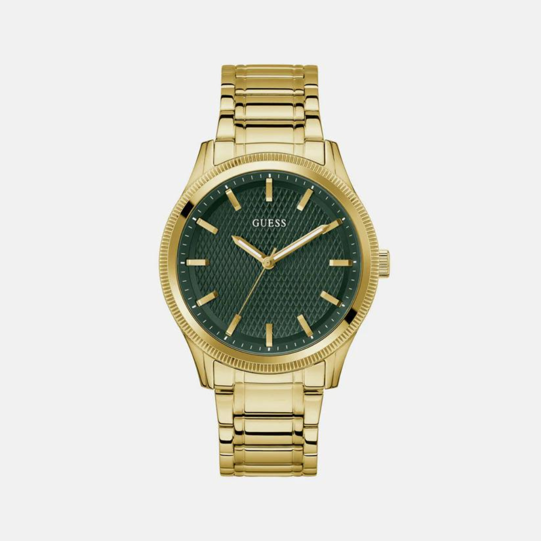 Male Green Analog Stainless Steel Watch GW0626G2