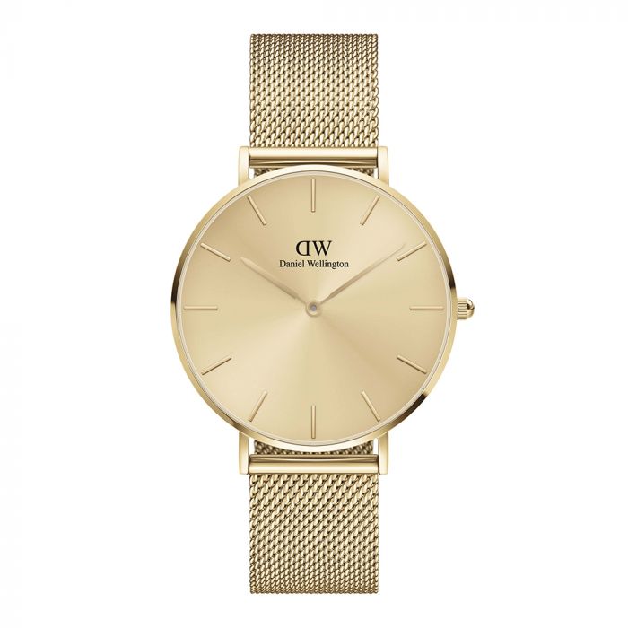 Unisex Petite Unitone Dial Gold 36 mm Analogue Watch DW00100475