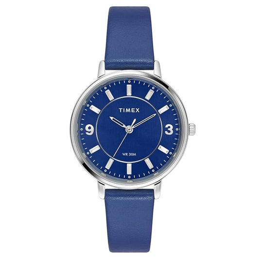 TIMEX Women Blue Round Dial Analog Watch - TWEL15818