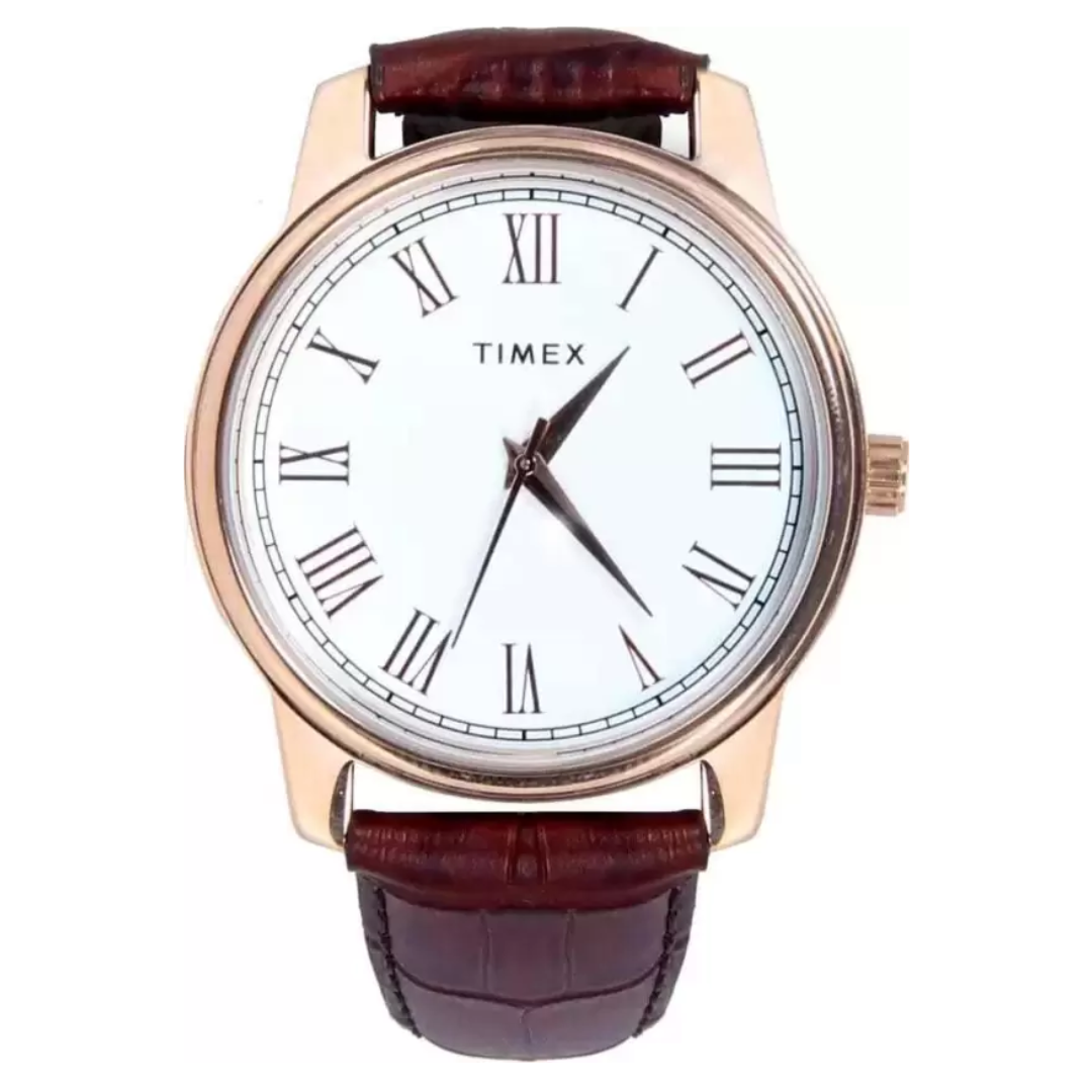 Male White Analog Leather Watch TW00ZR324