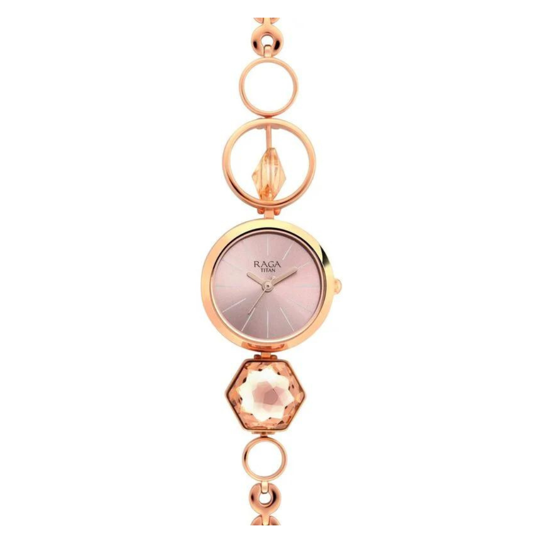 Raga Women's Grace Watch: Mother of Pearl Dial & Ornate Bracelet 2606WM09 / NS2606WM09